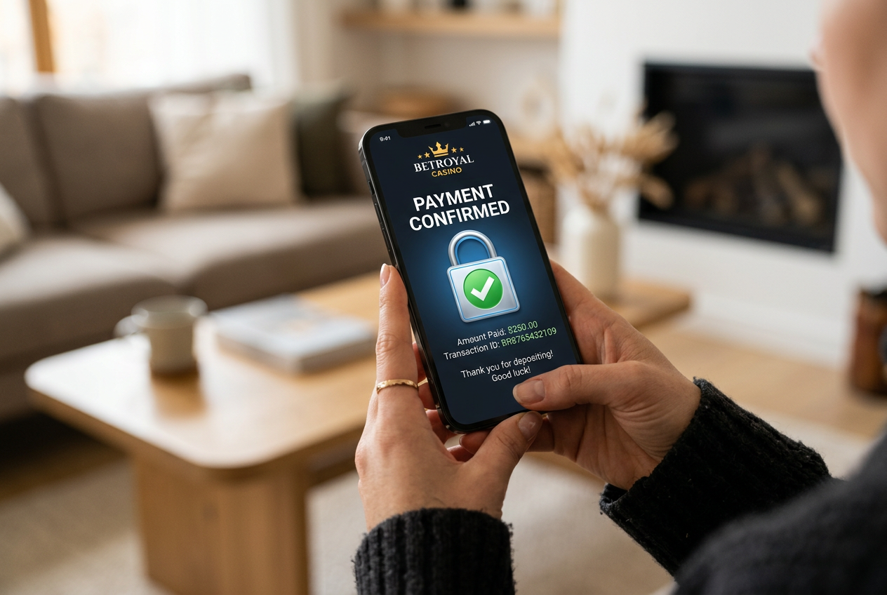 Professional player managing bankroll with secure mobile banking apps